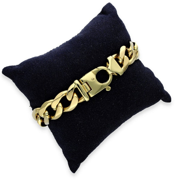 9ct Yellow Gold Heavy Curb Bracelet - 9" - 89.0g