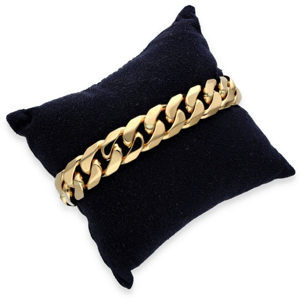 9ct Yellow Gold Heavy Curb Bracelet - 9" - 99.0g