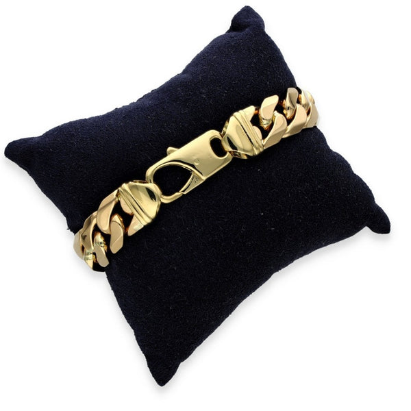 9ct Yellow Gold Heavy Curb Bracelet - 9" - 99.0g