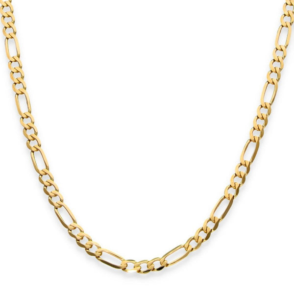 9ct Yellow Gold Figaro Chain - 20" - 9.4g