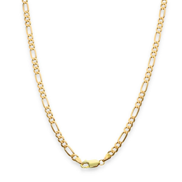 9ct Yellow Gold Figaro Chain - 20" - 9.4g