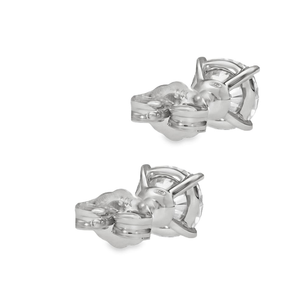 1.49ct White Gold Round Diamond Stud Earrings - F-G/SI1/2