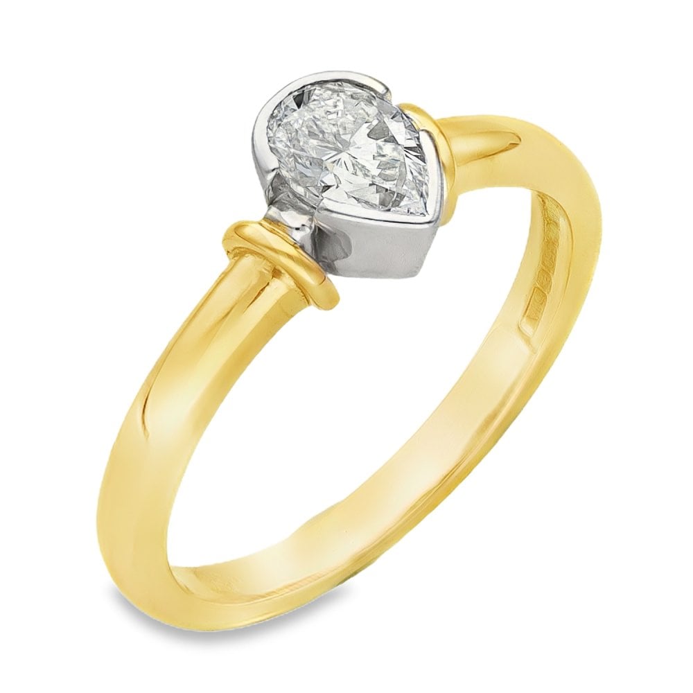 9ct Yellow Gold Diamond Solitaire Engagement Ring - 0.50ct