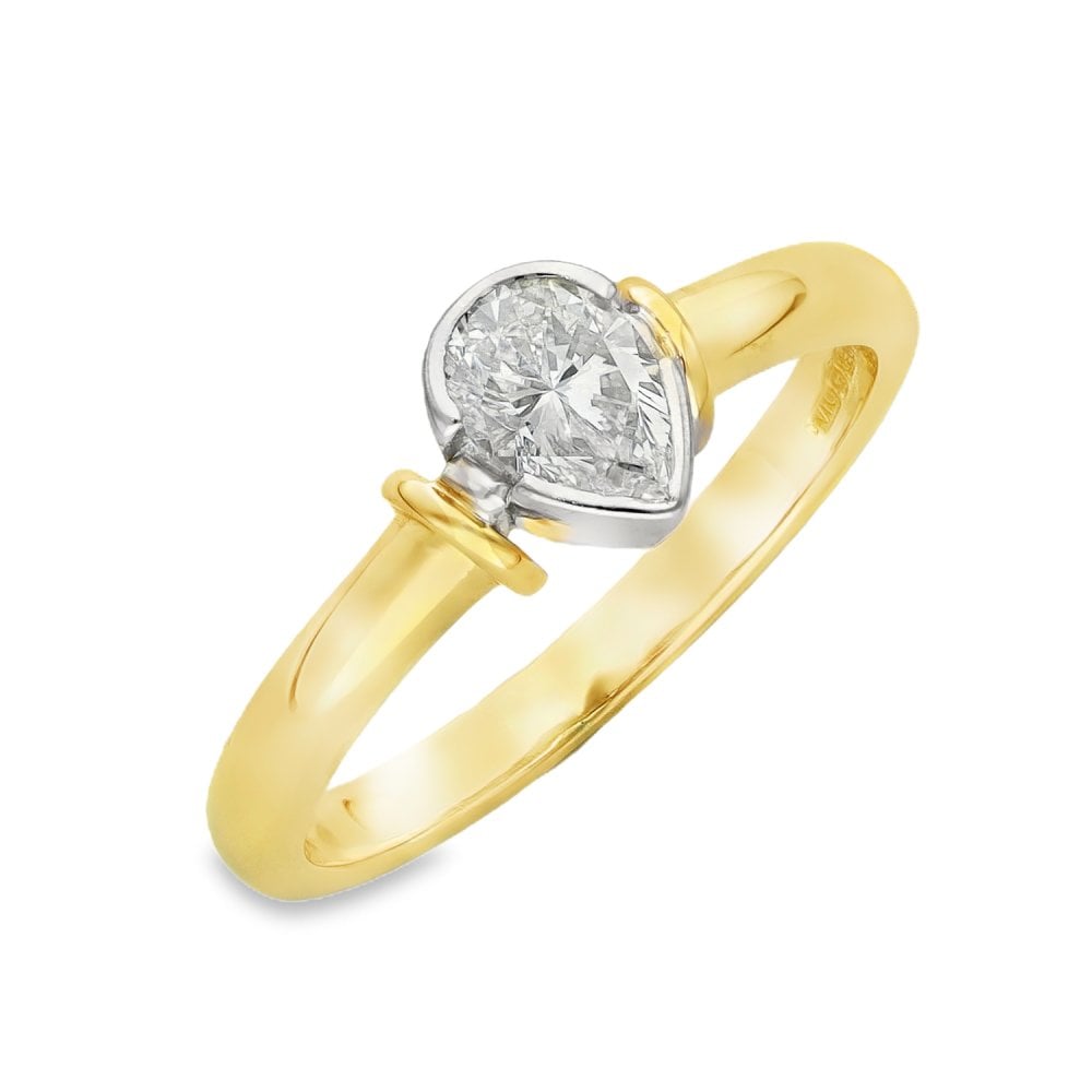 9ct Yellow Gold Diamond Solitaire Engagement Ring - 0.50ct