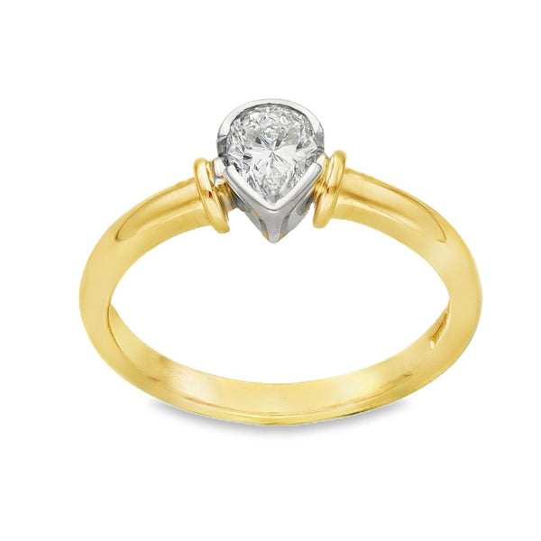 9ct Yellow Gold Diamond Solitaire Engagement Ring - 0.50ct