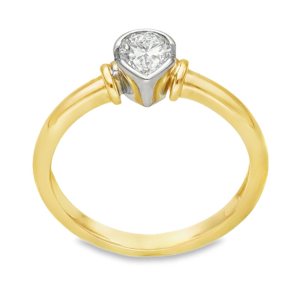 9ct Yellow Gold Diamond Solitaire Engagement Ring - 0.50ct