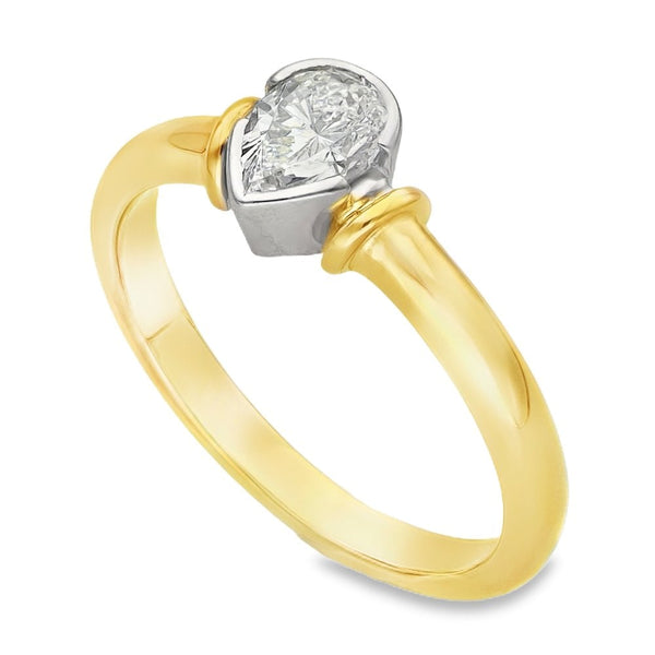 9ct Yellow Gold Diamond Solitaire Engagement Ring - 0.50ct
