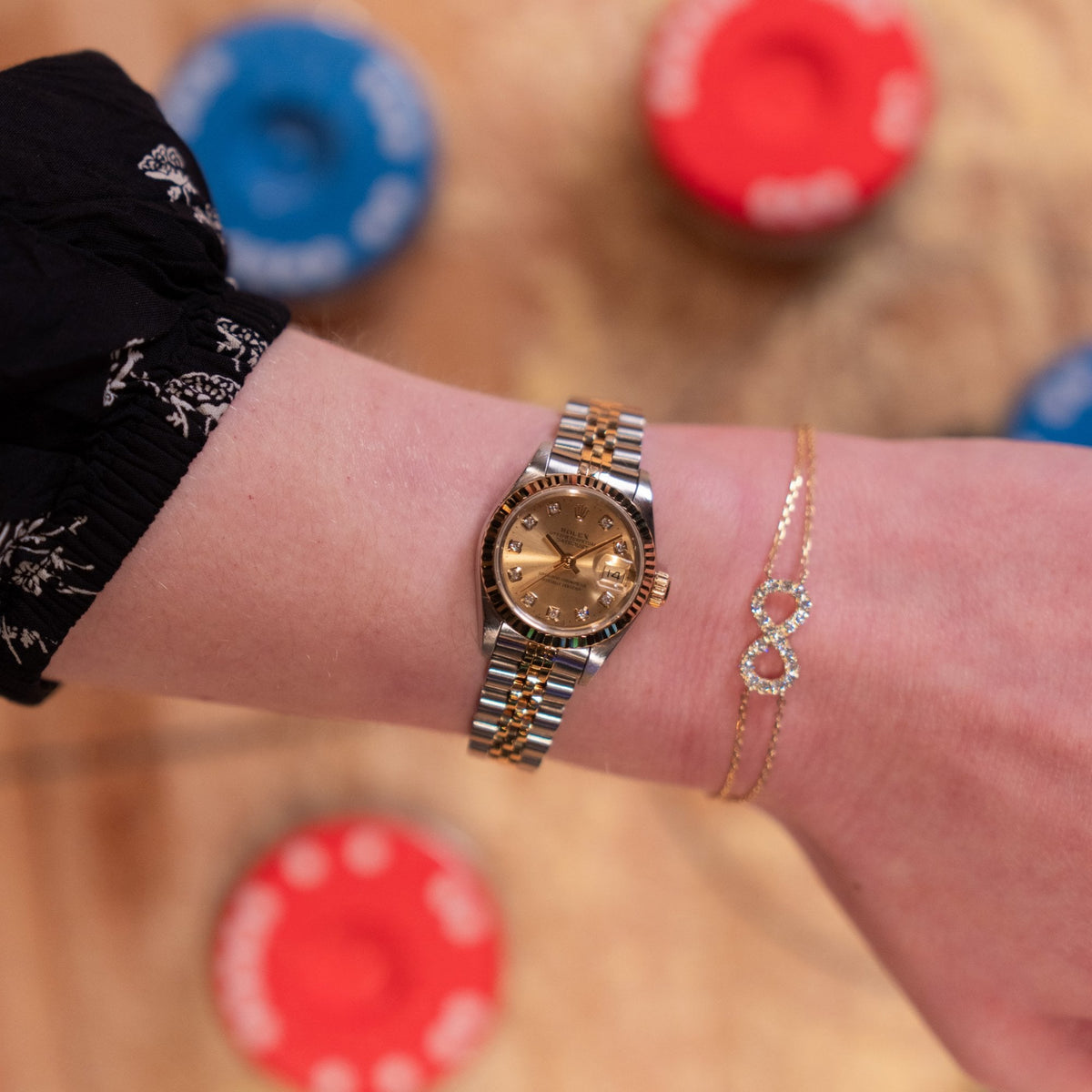 Lady-Datejust 69173 – Champagne Diamond Dial – 1996