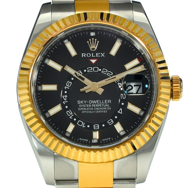 Sky-Dweller 326933 - Black Baton Dial - 2022