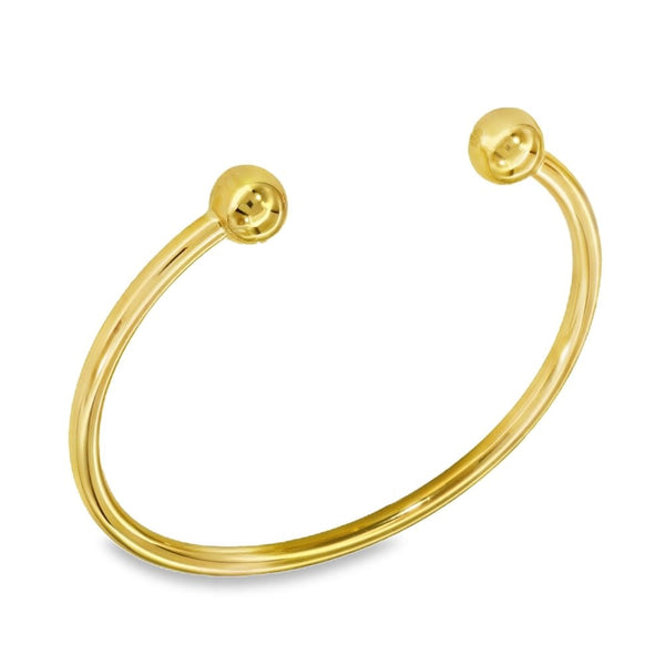 9ct Yellow Gold Torque Bangle - 12.5cm - 6.5g