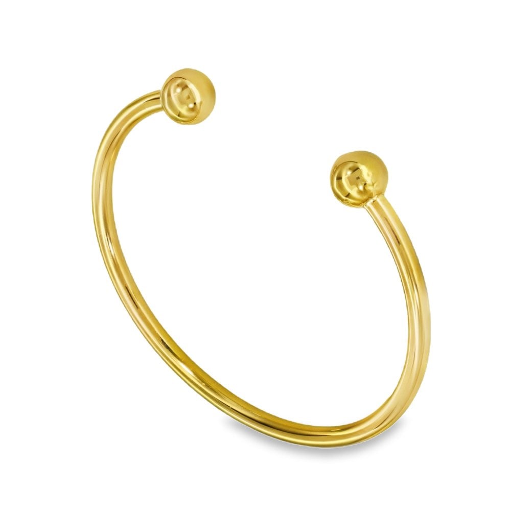9ct Yellow Gold Torque Bangle - 12.5cm - 6.5g