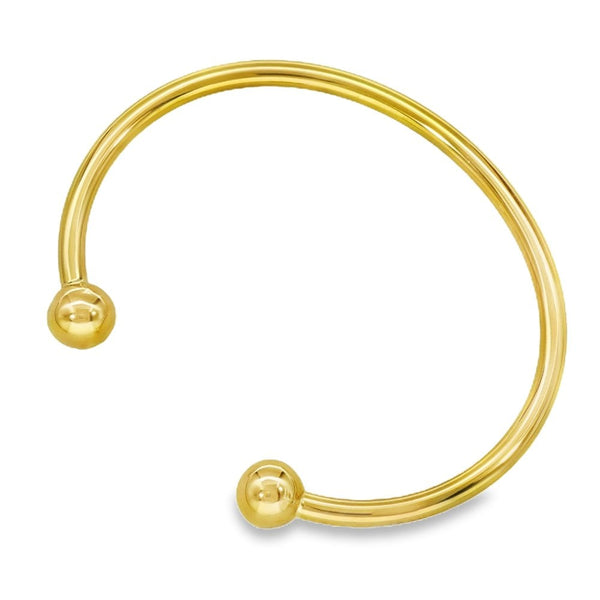9ct Yellow Gold Torque Bangle - 12.5cm - 6.5g