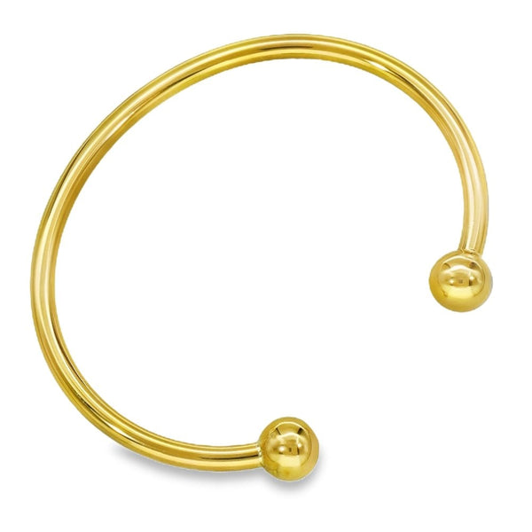 9ct Yellow Gold Torque Bangle - 12.5cm - 6.5g