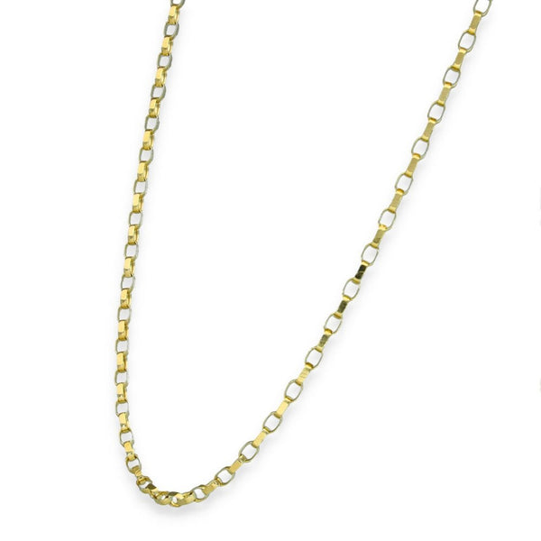 9ct Yellow Gold Oval Belcher Chain - 26" - 5.2g