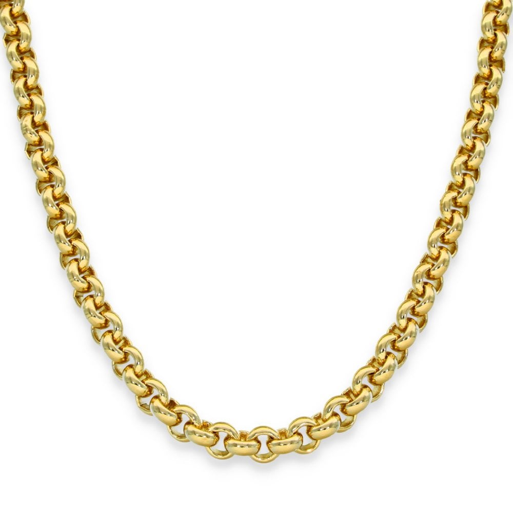 9ct Yellow Gold Heavy Round Belcher Chain - 20" - 51.0g