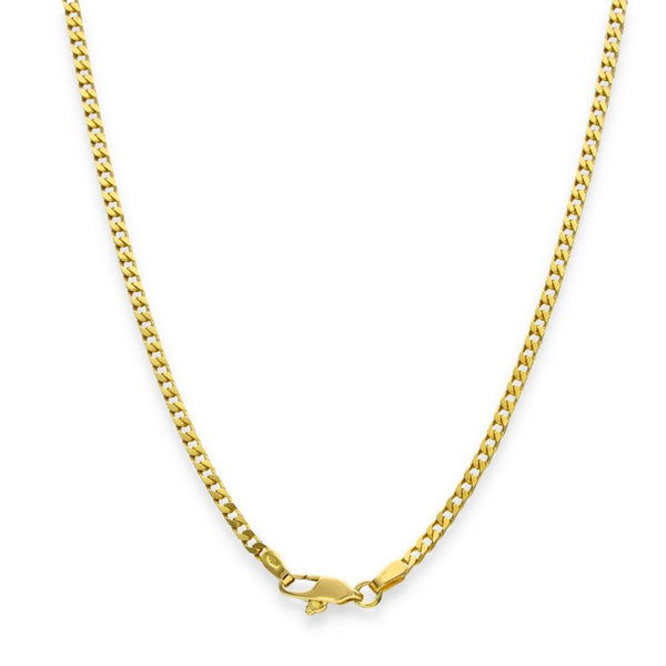 18ct Yellow Gold Closed Curb Chain - 24" - 12.4g