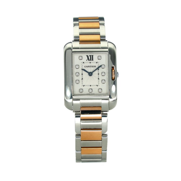 Tank Anglaise Small WW100024 - Silver Diamond Dial - 2015