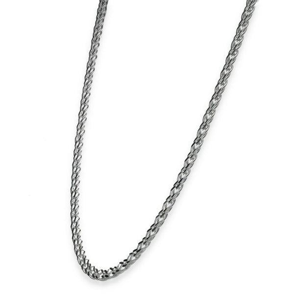 925 Sterling Silver Flat Double Curb Chain - 18" - 13.5g