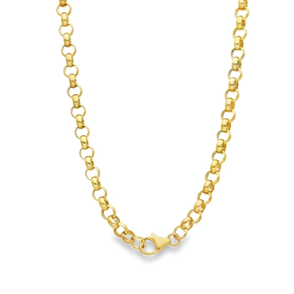 9ct Yellow & Rose Gold Belcher Chain - 17" - 27.3g