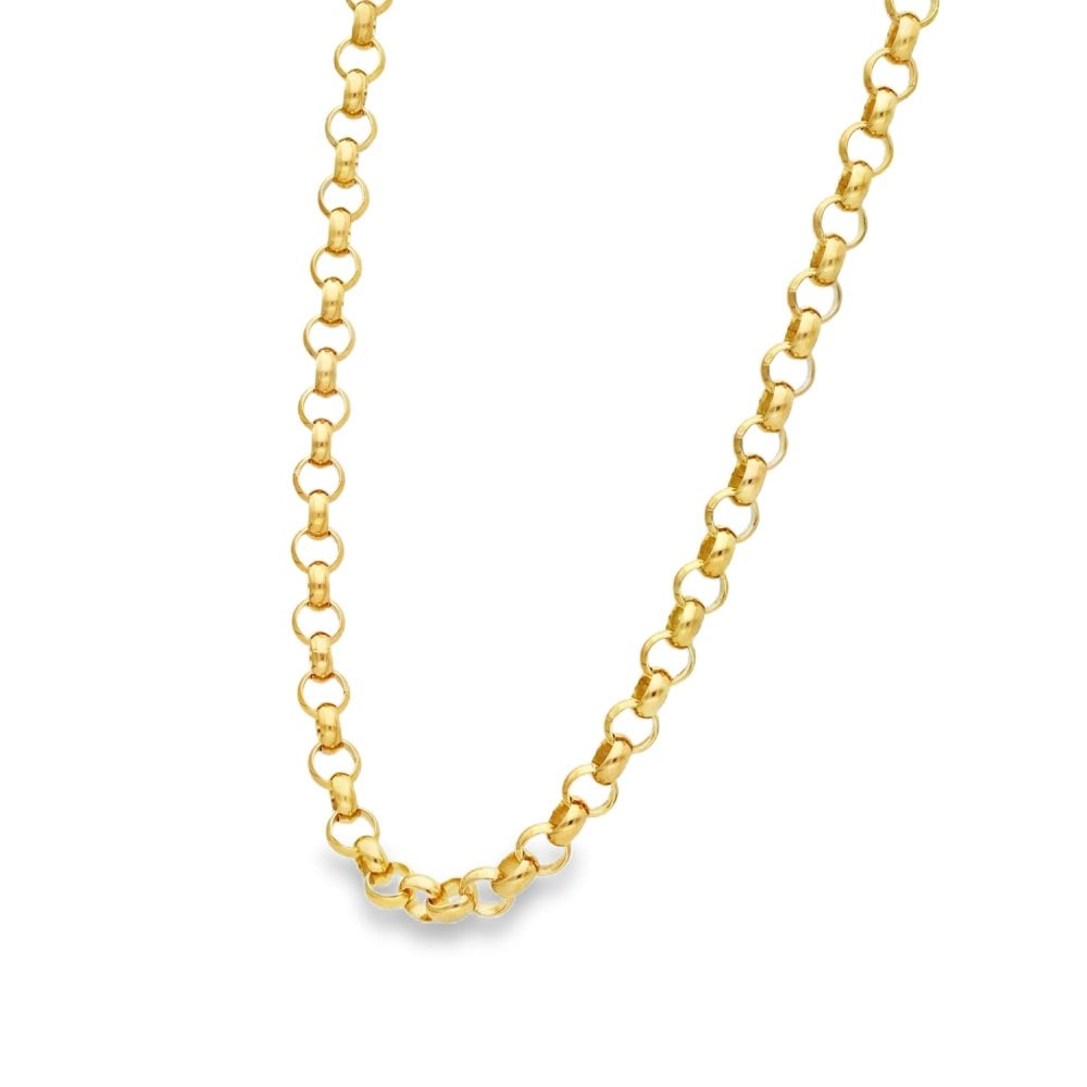 9ct Yellow & Rose Gold Belcher Chain - 17" - 27.3g