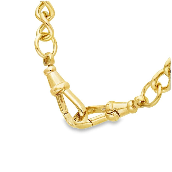 9ct Yellow Gold Curb Chain - 18" - 37.9g