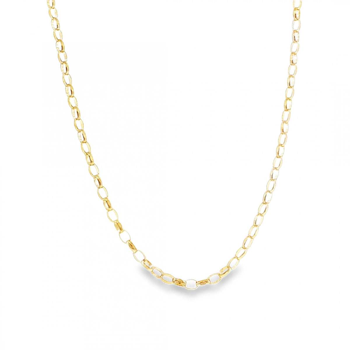 9ct Yellow Gold Belcher Chain - 20" - 5.5g