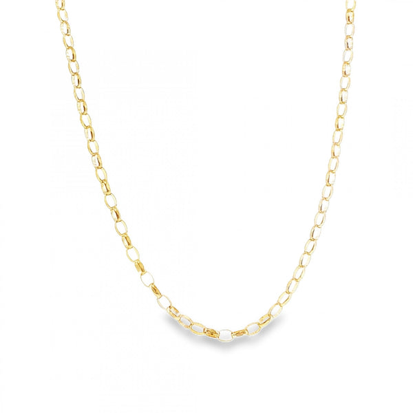 9ct Yellow Gold Belcher Chain - 20" - 5.5g