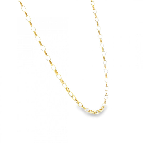 9ct Yellow Gold Belcher Chain - 20" - 5.5g
