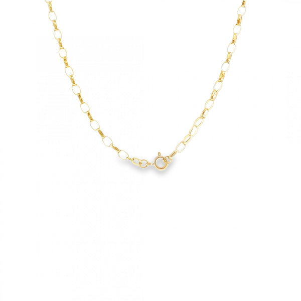9ct Yellow Gold Belcher Chain - 20" - 5.5g