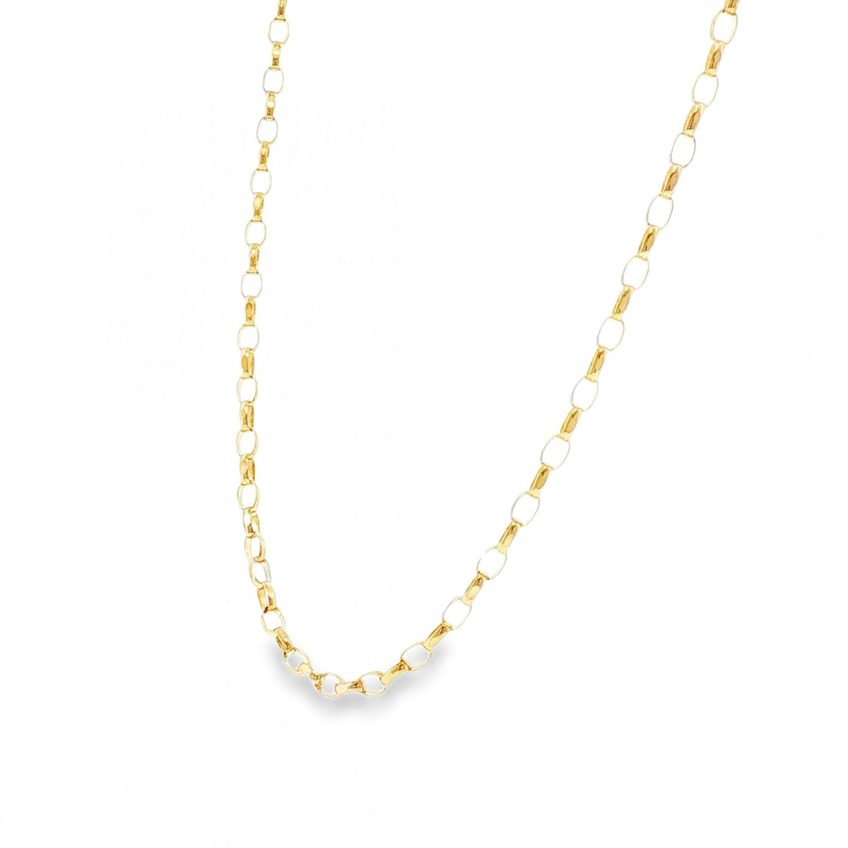 9ct Yellow Gold Belcher Chain - 20" - 5.5g