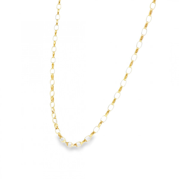 9ct Yellow Gold Belcher Chain - 20" - 5.5g