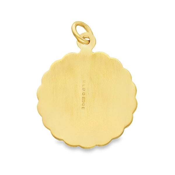 9ct Yellow Gold St. Christopher Pendant - 18x21x2mm - 3.9g