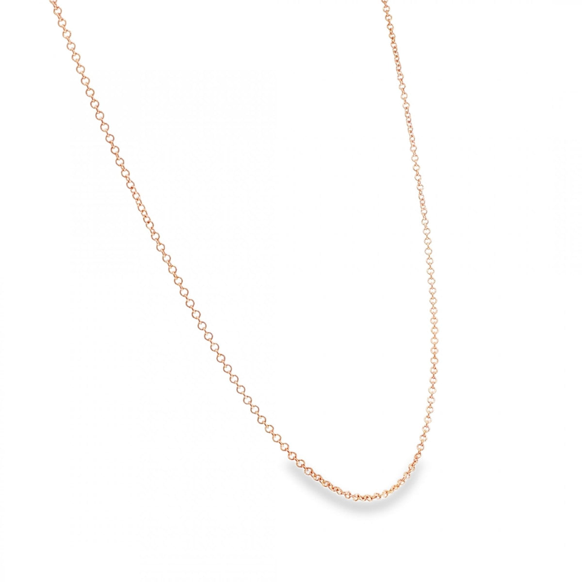 9ct Rose Gold Fine Trace Chain - 20" - 3.3g