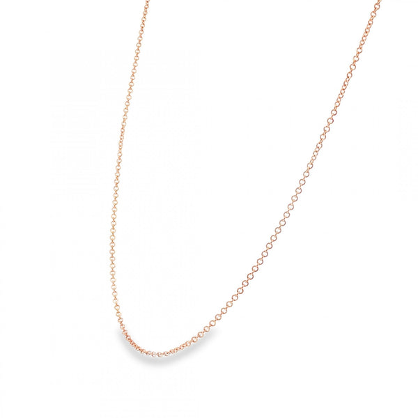 9ct Rose Gold Fine Trace Chain - 20" - 3.3g