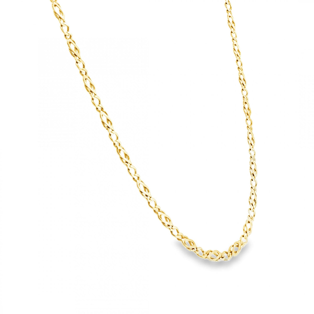 9ct Yellow Gold Celtic Chain - 18" - 9.3g