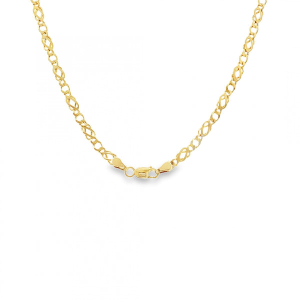 9ct Yellow Gold Celtic Chain - 18" - 9.3g