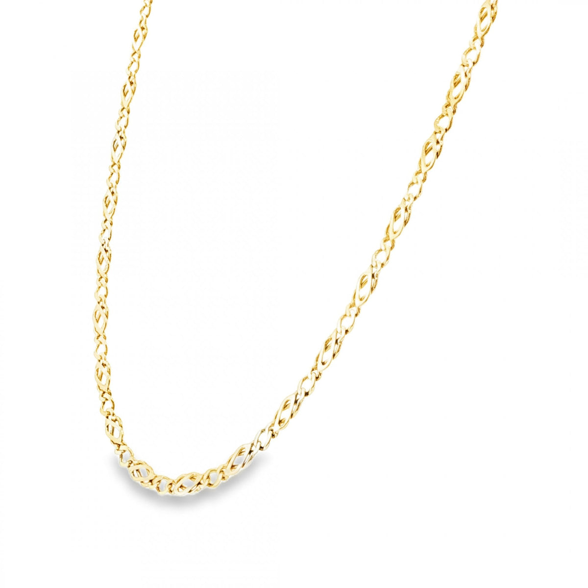 9ct Yellow Gold Celtic Chain - 18" - 9.3g