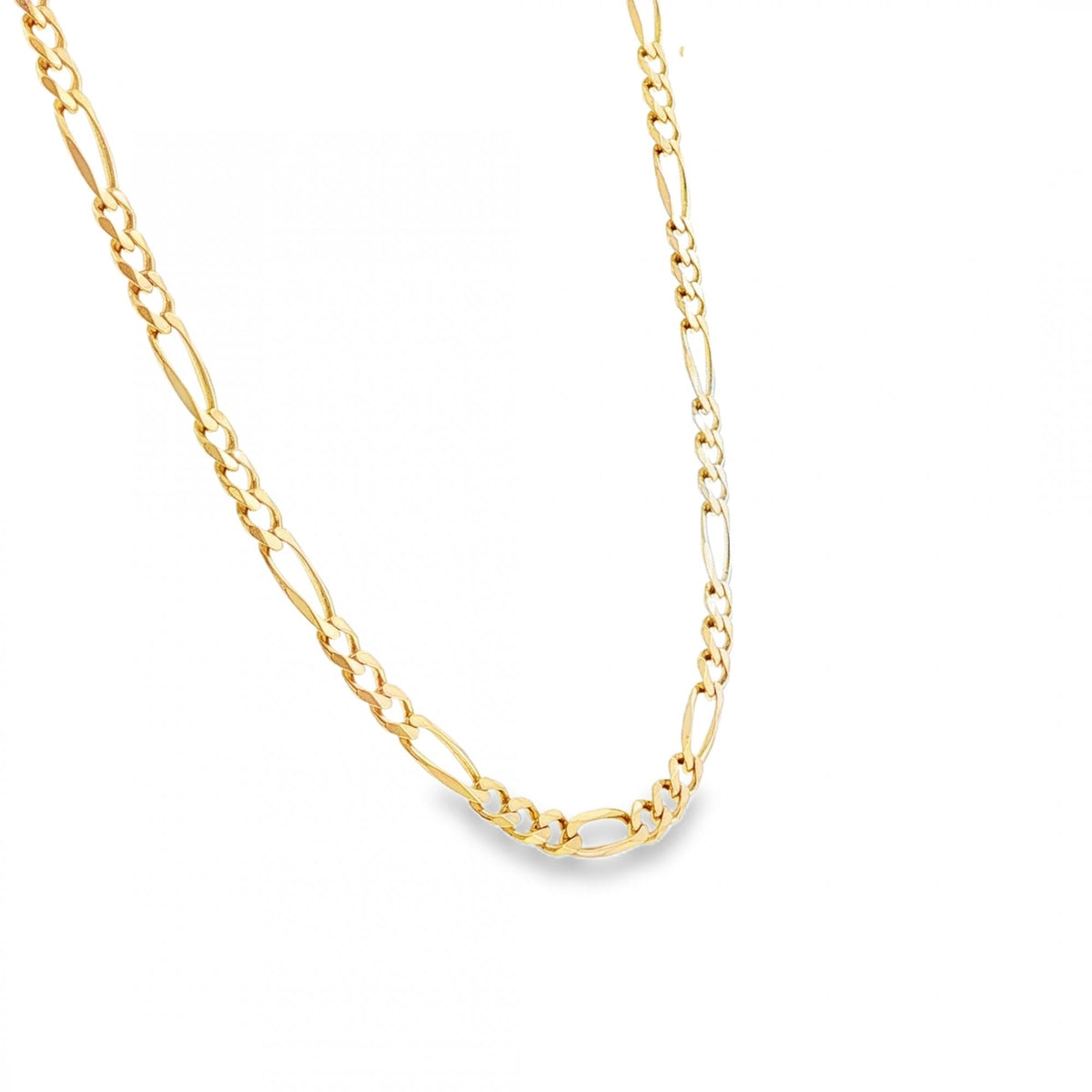 9ct Yellow Gold Figaro Chain - 20" - 16.9g
