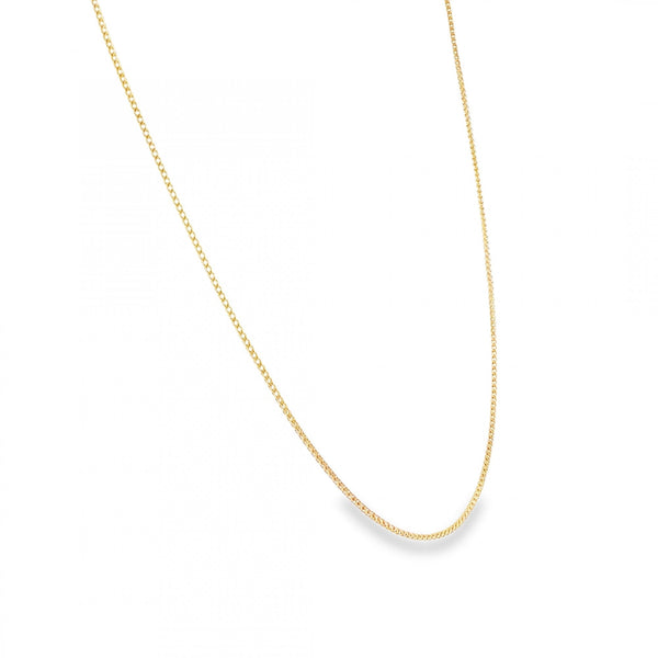 9ct Yellow Gold Fine Spiga Chain - 18" - 3.0g
