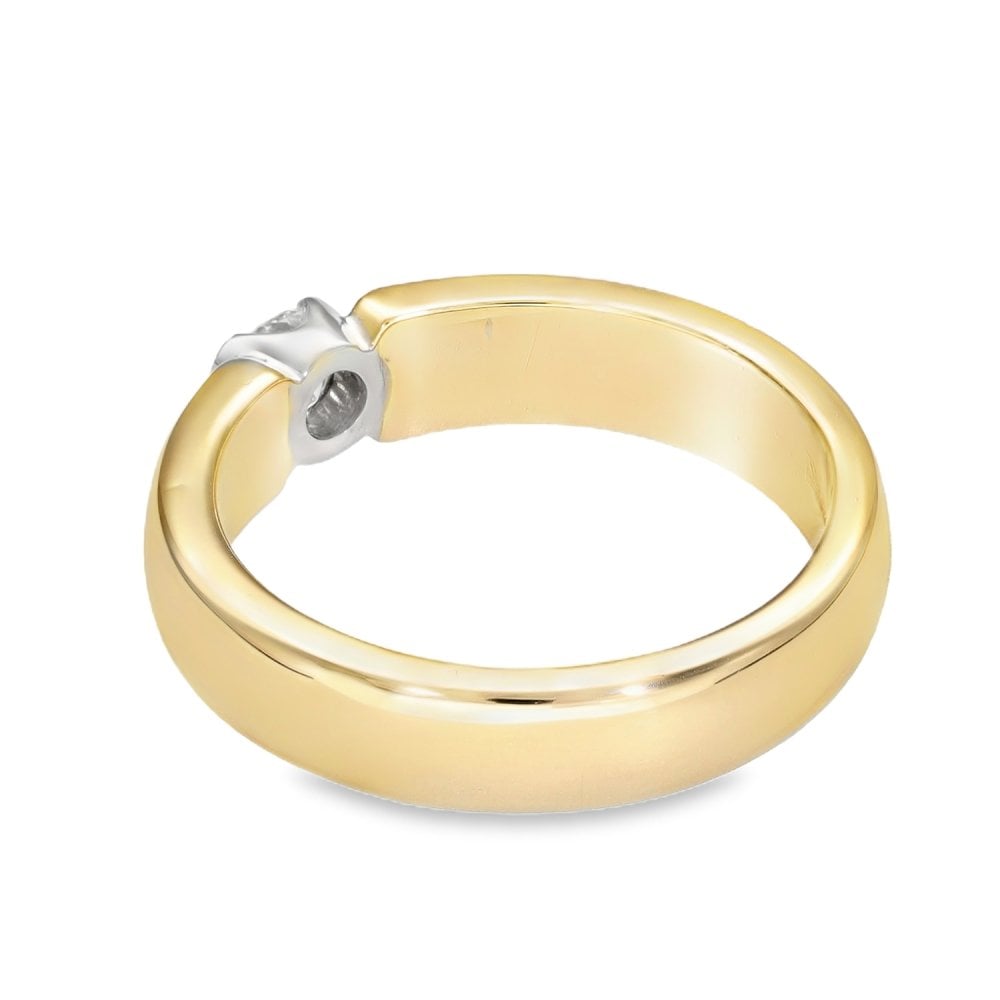 14ct Yellow Gold Diamond Solitaire Engagement Ring - 0.33ct