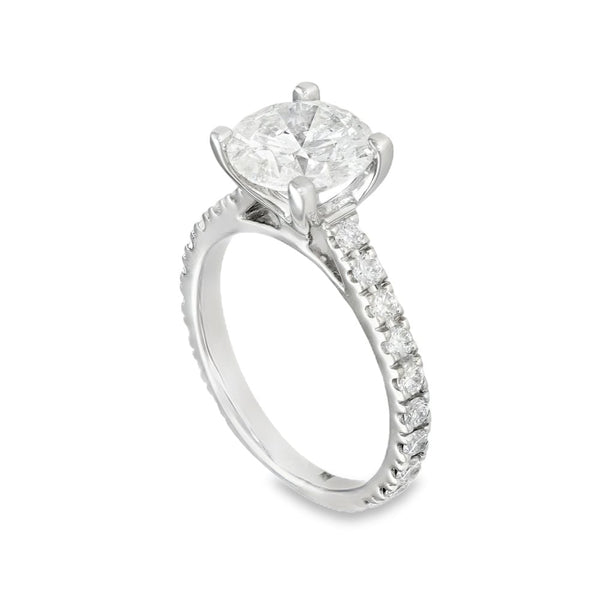 18ct White Gold Diamond Solitaire Engagement Ring - 2.54ct
