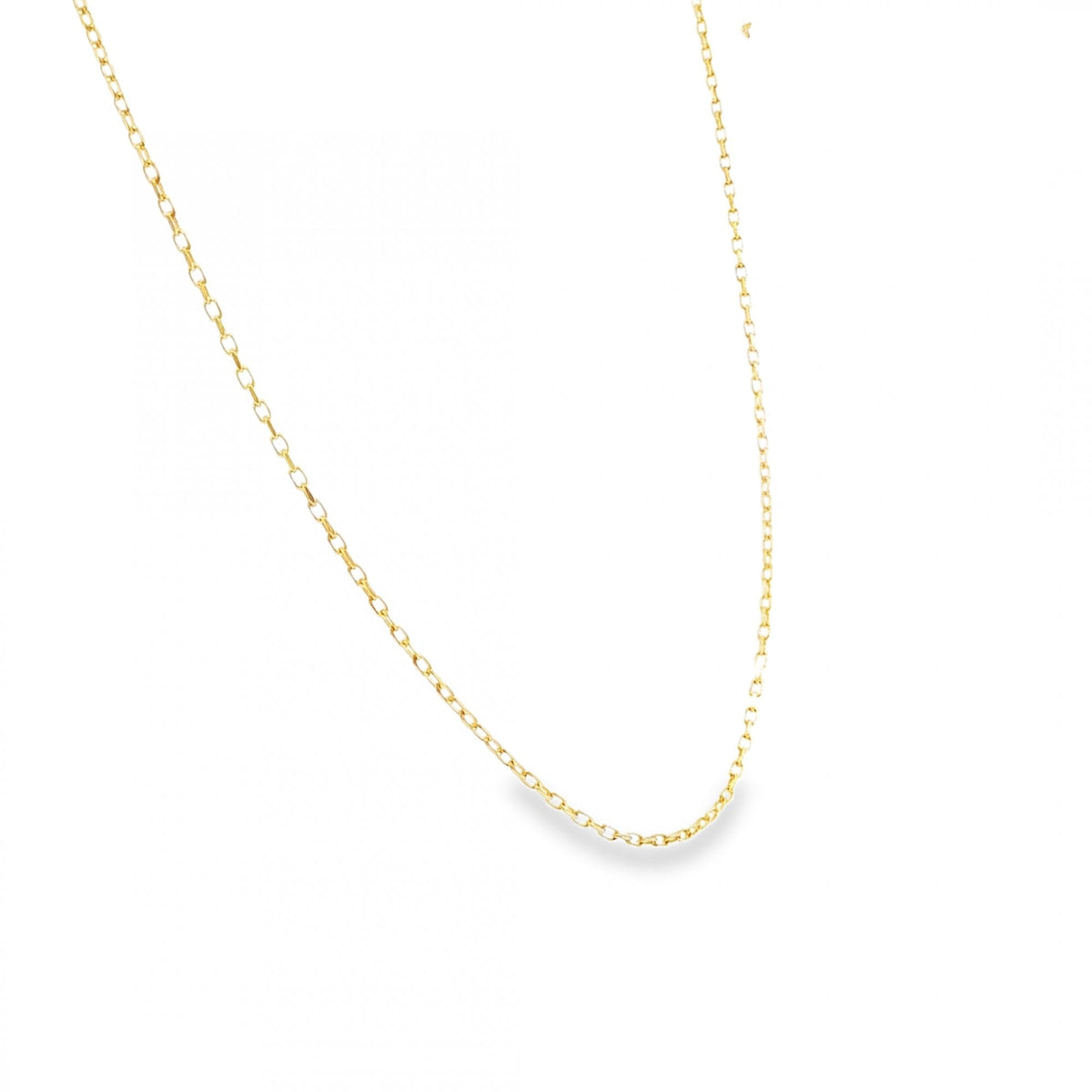 9ct Yellow Gold Trace Chain - 18" - 2.1g