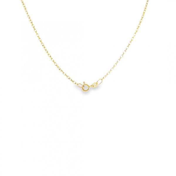 9ct Yellow Gold Trace Chain - 18" - 2.1g