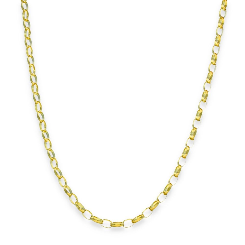 9ct Yellow Gold Belcher Chain - 22" - 5.9g