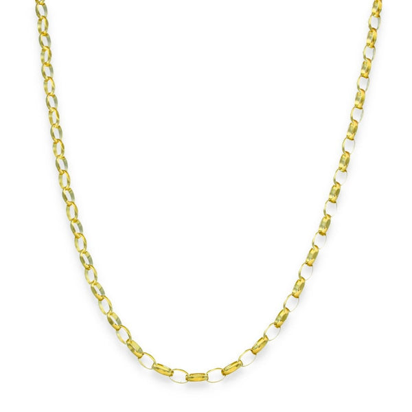 9ct Yellow Gold Belcher Chain - 22" - 5.9g