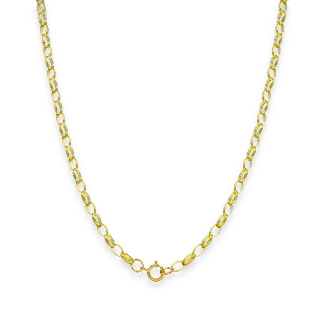 9ct Yellow Gold Belcher Chain - 22" - 5.9g