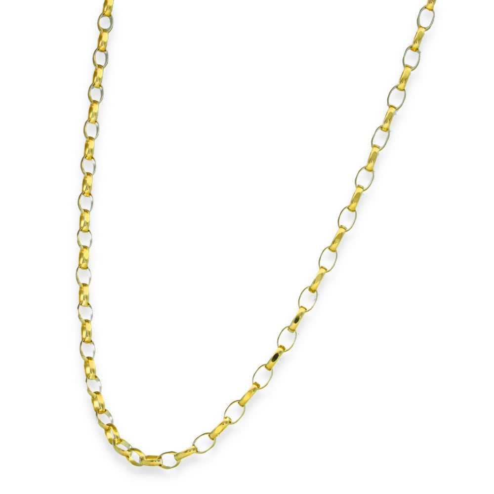 9ct Yellow Gold Belcher Chain - 22" - 5.9g