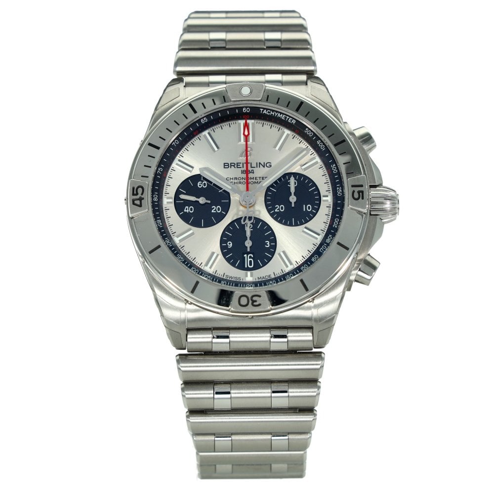 Chronomat B01 42 – Silver Chronograph Dial – Steel Bezel – 2026