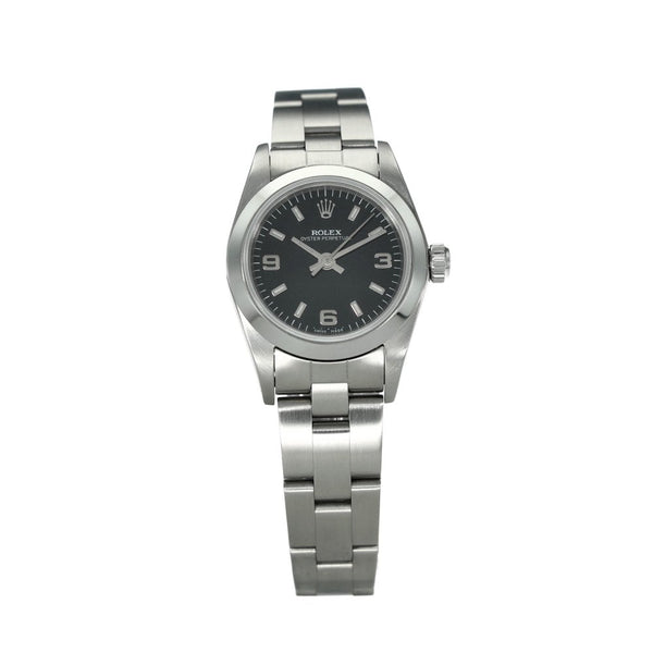 Oyster Perpetual 76080 – Black Baton Dial – 1999