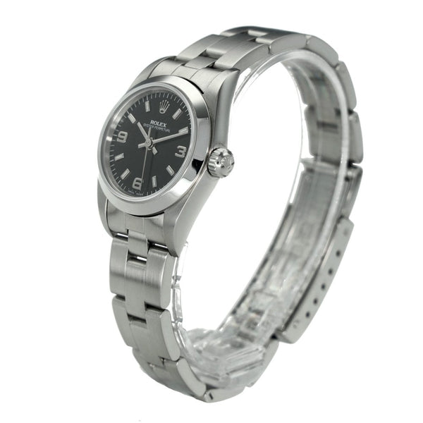 Oyster Perpetual 76080 – Black Baton Dial – 1999